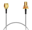 GCT CABLE 243 RF-0500-A-1 RF / Coaxial Cable Assembly, IP67, IP68, 19.7 ", 500 mm, RG178, SMA Plug, SMA Bulkhead Jack, 50 ohm