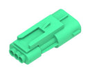 MOLEX 207778-1803 Connector Housing, Green, Squba 3.6 207778 Series, Plug, 3 Ways, 3.6 mm