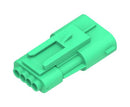MOLEX 207778-1804 Connector Housing, Green, Squba 3.6 207778 Series, Plug, 4 Ways, 3.6 mm