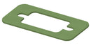 TE CONNECTIVITY 95-24011-1 Gasket, EMI, D-Sub Connector, Fluorosilicone Nickel Aluminium, 35.8mm x 17.5mm x 0.8mm, Pack of 1