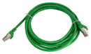 MULTICOMP PRO MP015551 Ethernet Cable, 8P8C, Cat5e, RJ45 Plug to RJ45 Plug, FTP (Foiled Twisted Pair), Green, 3 m, 9.8 ft