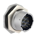 SOURIAU-SUNBANK / EATON UT0X714E12P Circular Connector, Standard Circular Connector, UT0X Series, Jam Nut Receptacle, 12 Contacts