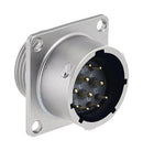 SOURIAU-SUNBANK / EATON UT0X014E12P Circular Connector, Standard Circular Connector, UT0X Series, Wall Mount Receptacle, 12 Contacts