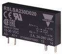 CARLO GAVAZZI RSLSA230M020 Solid State Relay, Ultra Slim, SPST-NO, 2 A, 280 VAC, Socket, Through Hole, Plug In, PC Pin