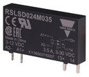 CARLO GAVAZZI RSLSD024M060 Solid State Relay, Ultra Slim, SPST-NO, 6 A, 30 VDC, Socket, Through Hole, Plug In, PC Pin