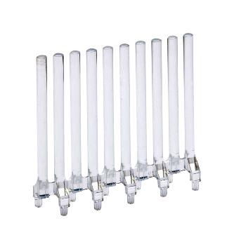 MENTOR 1272.1028 Light Pipe, Polycarbonate, 30 mm, 8 Pipes, Circular, PC Board, Transparent