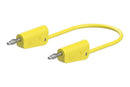 STAUBLI 64.1030-05024 Banana Test Lead, 30 VAC, 4mm Stackable Banana Plug, 4mm Stackable Banana Plug, 19.7 ", 500 mm