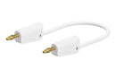 STAUBLI 64.1033-05029 Banana Test Lead, 30 VAC, 4mm Stackable Banana Plug, 4mm Stackable Banana Plug, 19.7 ", 500 mm