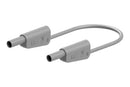 STAUBLI 66.2017-05028 Banana Test Lead, 4mm Stackable Banana Plug, Shrouded, 4mm Stackable Banana Plug, Shrouded