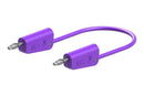 STAUBLI 64.1034-10026 Banana Test Lead, 4mm Stackable Banana Plug, 4mm Stackable Banana Plug, 3.3 ft, 1 m, Violet, 32 A
