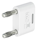 STAUBLI 64.4012-29 Banana Test Connector, 32A, 60VDC, White, 32 A, 1 kV