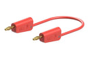 STAUBLI 64.1033-05022 Banana Test Lead, Red, 32A, 4mm Stackable Banana Plug, 4mm Stackable Banana Plug, 19.7 ", 500 mm