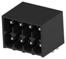 TE CONNECTIVITY - BUCHANAN 2842491-4 Terminal Block, 2Row, Black, Header, 3.5 mm, 8 Ways, 8 A, 150 V, Through Hole Right Angle