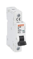 LOVATO ELECTRIC P1MB1PC20 Thermal Magnetic Circuit Breaker, C Trip Curve, IP20/10 kA, P1MB Series, 20 A, 1 Pole, 80 V, 230 V