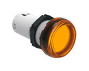 LOVATO ELECTRIC LPMLB1 LED Panel Mount Indicator, Screw Terminal, Monoblock, Orange, 24 V, 22 mm, IP20, IP66, IP67, IP69K