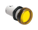 LOVATO ELECTRIC LPMLA5 LED Panel Mount Indicator, Screw Terminal, Monoblock, Yellow, 12 V, 22 mm, IP20, IP66, IP67, IP69K