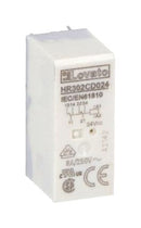 LOVATO ELECTRIC HR302CD024 Power Relay, DPDT, 24 VDC, 8 A, HR301C Series, Through Hole, Non Latching