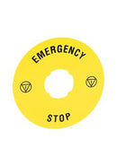 LOVATO ELECTRIC LPXAU113 Disc, 22mm Mushroom Head Emergency Stop Switches, 90mm, Platinum Series