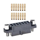 HARWIN M80-4812005 Rectangular Connector, Datamate J-Tek M80 Series, 20 Contacts, Receptacle, 2 mm, Crimp, 2 Row