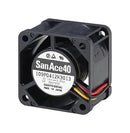 SANYO DENKI 109P0405H301 DC Axial Fan, 5 V, Square, 40 mm, 28 mm, Ball Bearing, 11.3 CFM