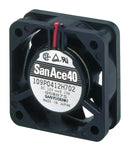 SANYO DENKI 109P0405M701 DC Axial Fan, 5 V, Square, 40 mm, 15 mm, Ball Bearing, 5.3 CFM
