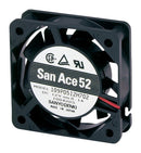 SANYO DENKI 109P0512H701 DC Axial Fan, 12 V, Square, 52 mm, 15 mm, 9 CFM