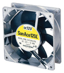 SANYO DENKI 9GL1224H101 DC Axial Fan, 24 V, Square, 120 mm, 38 mm, Ball Bearing, 99 CFM