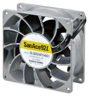 SANYO DENKI 9LG0924P1F001 DC Axial Fan, 24 V, Square, 92 mm, 38 mm, Ball Bearing, 102.4 CFM