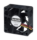 SANYO DENKI 9RA0648J4001 DC Axial Fan, 48 V, Square, 60 mm, 25 mm, Ball Bearing, 38.8 CFM
