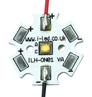 INTELLIGENT LED SOLUTIONS ILH-ON01-YELL-SC211-WIR200. LED Module, 80° Angle, OSLON SSL 80 1 PowerStar Series, Yellow, 590 nm, 2.6 V, Star