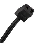 ORION FANS C45-3DC-24 Power Cord, Blunt Cut, Fans, 250 V, 45° Angle Plug, 10 A, 24 "