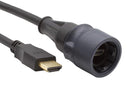 BULGIN LIMITED PXP6060/5M00 Audio / Video Cable Assembly, HDMI Plug, HDMI Plug, Sealed, 16.4 ft, 5 m, Black