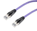 L-COM TRD626ASR-VLT-1F Ethernet Cable, 10 Gigabit, 26AWG, Cat6a, RJ45 Plug to RJ45 Plug