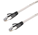 L-COM TRD626ASR-WHT-1F Ethernet Cable, 10 Gigabit, 26AWG, Cat6a, RJ45 Plug to RJ45 Plug