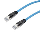 L-COM TRD626ASZ-BLU-3F Ethernet Cable, 10 Gigabit, 26AWG, Cat6a, RJ45 Plug to RJ45 Plug