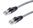 L-COM TRD626ASZ-GRY-10F Ethernet Cable, 10 Gigabit, 26AWG, Cat6a, RJ45 Plug to RJ45 Plug