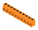 WEIDMULLER 2787650000 Wire-To-Board Terminal Block, Orange, 7.5 mm, 10 Ways, 24 AWG, 14 AWG, 2.5 mm², Push In
