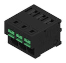 WEIDMULLER 2913610000 Wire-To-Board Terminal Block, Black, 5 mm, 3 Ways, 20 AWG, 12 AWG, 4 mm², Snap In