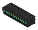 WEIDMULLER 2913680000 Wire-To-Board Terminal Block, Black, 5 mm, 10 Ways, 20 AWG, 12 AWG, 4 mm², Snap In