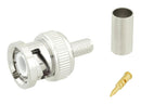 FAIRVIEW MICROWAVE SC6023 RF / Coaxial Connector, BNC Coaxial, Straight Plug, Solder, Crimp, 50 ohm, RG55, RG142, Brass