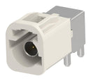 MOLEX 208241-0201 RF / Coaxial Connector, Key B, WHT, Mini FAKRA Coaxial, Right Angle Plug, Through Hole Right Angle