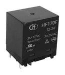 HONGFA HF170F/24-2H1DTF Power Relay, SPST-NC (AUX), DPST-NO, 24 VDC, 40 A, HF170F Series, Through Hole, Non Latching
