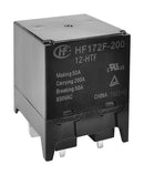 HONGFA HF172F-200/12-HTF Power Relay, SPST-NO, 12 VDC, 200 A, HF172F-200 Series, Through Hole, Non Latching