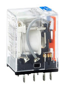 HONGFA HF18FH/A024-4Z13D Power Relay, Miniature, 4PDT, 24 VAC, 6 A, HF18FH Series, Socket, Non Latching