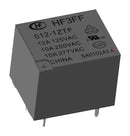 HONGFA HF3FF/024-1ZST Power Relay, Subminiature, SPDT, 24 VDC, 10 A, HF3FF Series, Through Hole, Non Latching