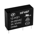 HONGFA HF46F/12-HS1T Power Relay, Subminiature, SPST-NO, 12 VDC, 5 A, HF46F Series, Through Hole, Non Latching