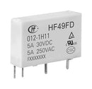HONGFA HF49FD/005-1H11T Power Relay, Miniature, SPST-NO, 5 VDC, 5 A, HF49FD Series, Through Hole, Non Latching