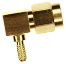 MOLEX 73391-0230. RF/COAXIAL, SMA PLUG, R/A, 50OHM, CRIMP