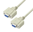 L-COM CRMN9FF-10 Computer Cable, D Subminiature Socket, 9 Way, D Subminiature Socket, 9 Way, 10 ft, 3.05 m