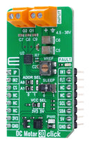 MIKROELEKTRONIKA MIKROE-6595 Add-On Board, DC Motor 30 Click, MikroE mikroBUS Compatible Development Boards